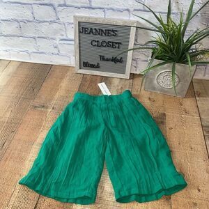 NWT Janie & Jack green wide leg pants